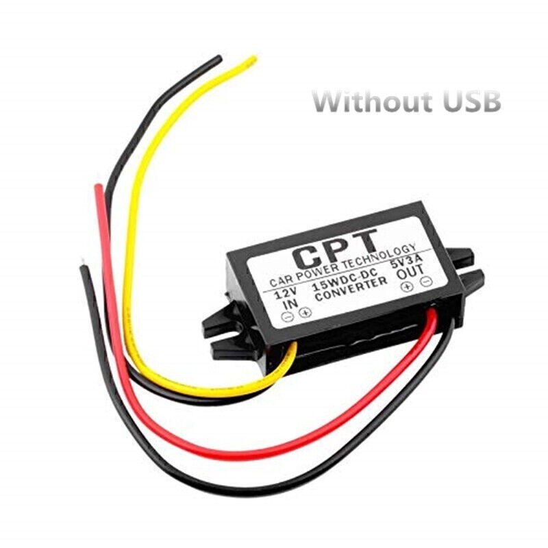 DC/DC Converter Regulator 12V Stepdown to 5V 3A 15W Car Practical Supply Module