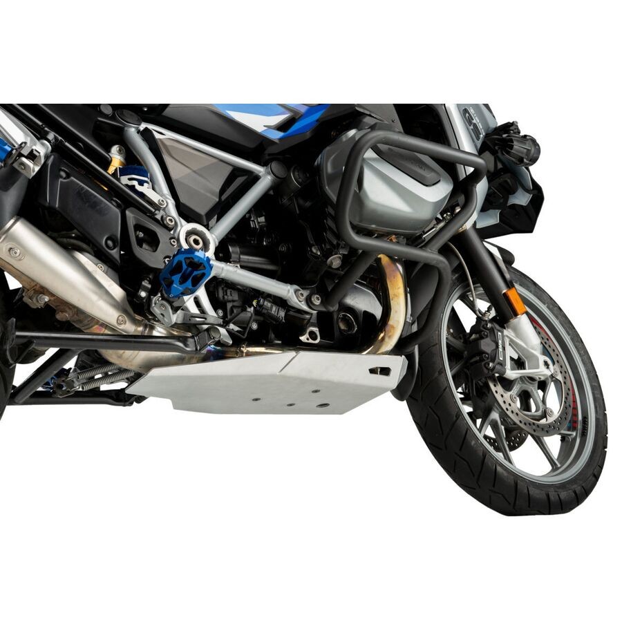 Puig Skid Plate - Silver, Engine Guard Compatible 21574P