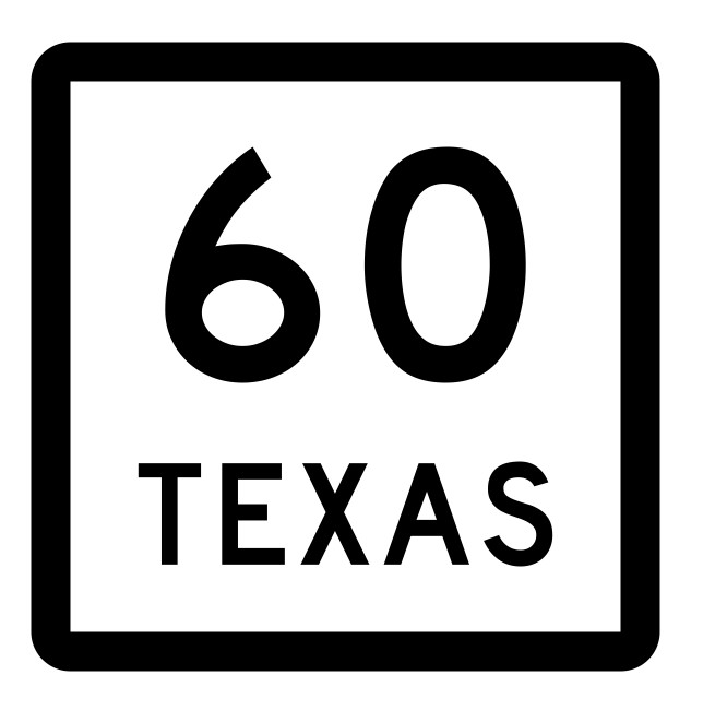 Texas State Highway 60 Sticker Decal