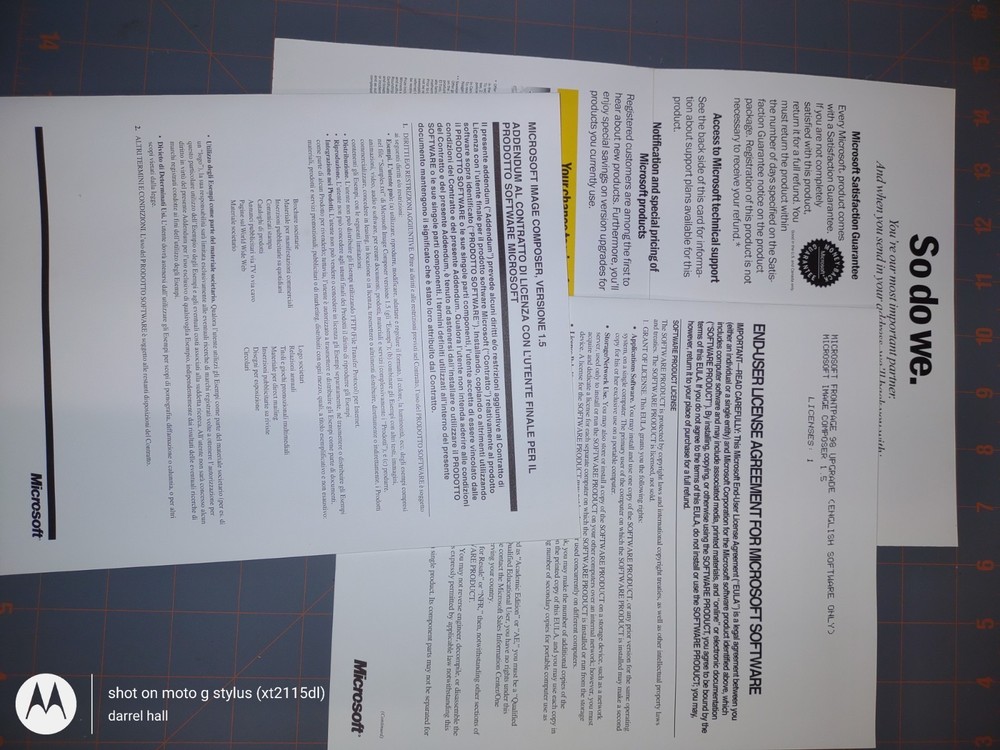 Vintage Microsoft Frontpage 98 Upgrade Software For Windows CD-ROM