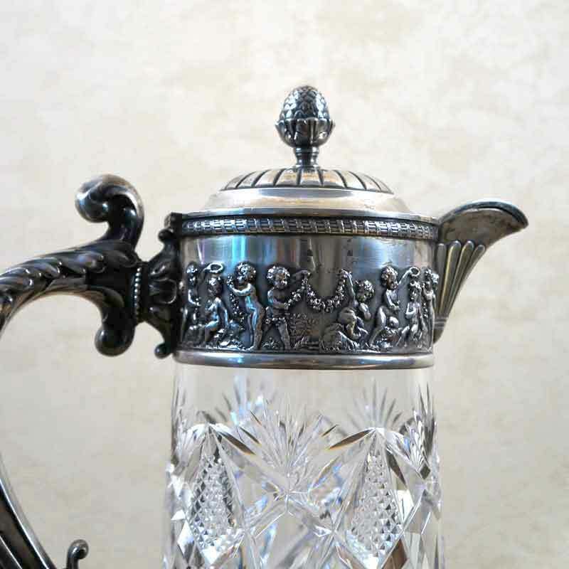 Crystal Silver Gilt Pitcher