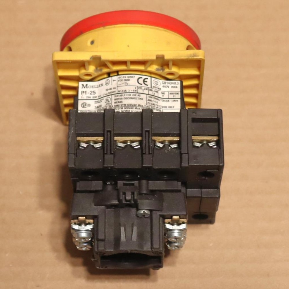 One EATON KLOCKNER Moeller P1-25 Main Switch