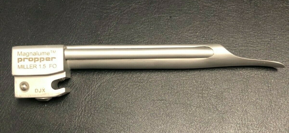 NEW Propper Miller #1.5 Laryngoscope Blade Integrated Fiber Optic - 19925500