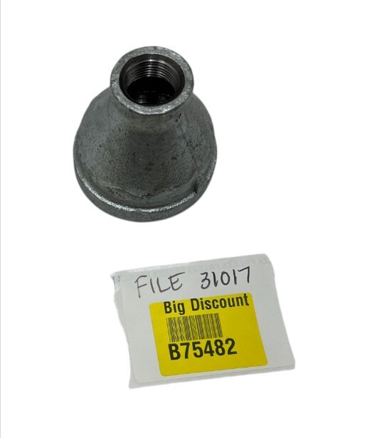 Reducing Pipe Coupling 2" x 3/4" Pipe Size Threaded / Conical Shape