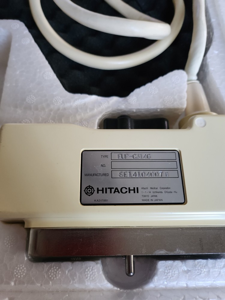 Hitachi EUP-C314G Convex Array Ultrasound Probe With Manual