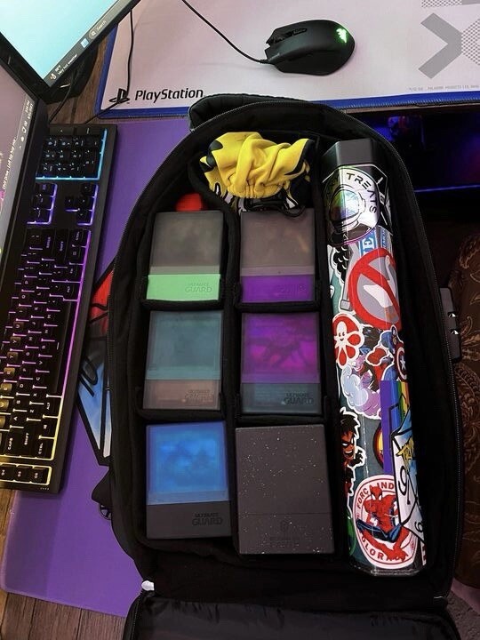 MTG Backpack Carrying Case- Card Game Case Hardshell Locking TCG Bag