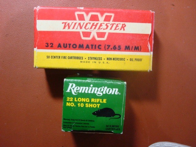 Vintage Empty Ammo Boxes .22 Rem shot, Win 32 ACP