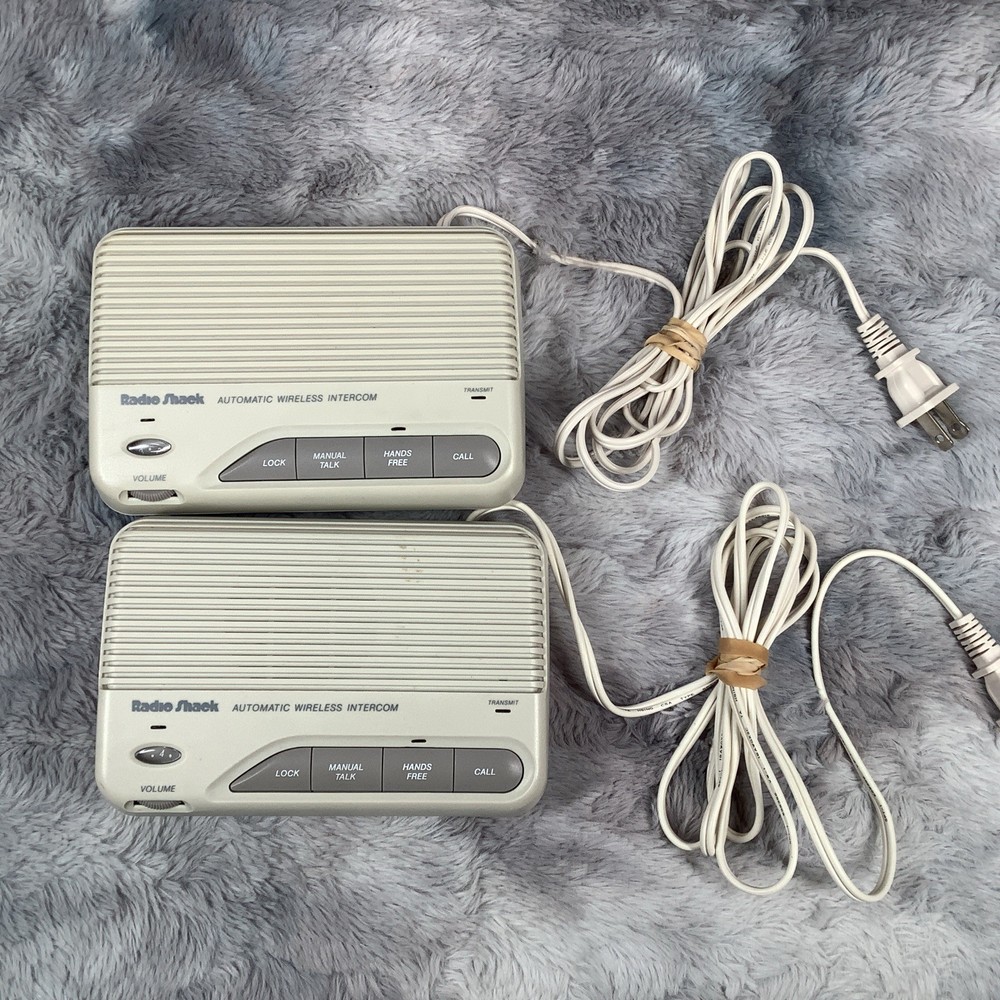 Radio Shack (43-227) FM Wireless Intercom Two Stations