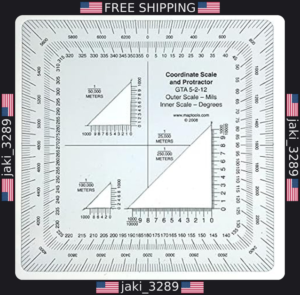 MapTools Military UTM/MGRS Coordinate Scale - Precision Measuring Tool