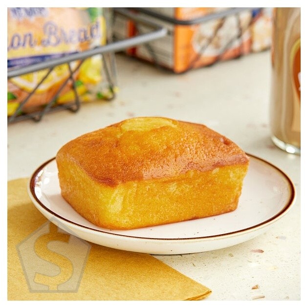 Ne-Mo's Bakery Individually Wrapped Zesty Lemon Cake Bread 4 oz. - 12/Case