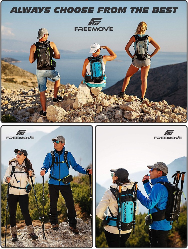 Hydration Pack Backpack with 2L Hydration Bladder and Insulated Cooler Bag, C...