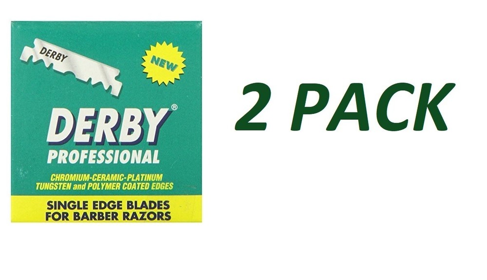 Derby Professional Single Edge Razor Blades, 100 Count (2 Pack)