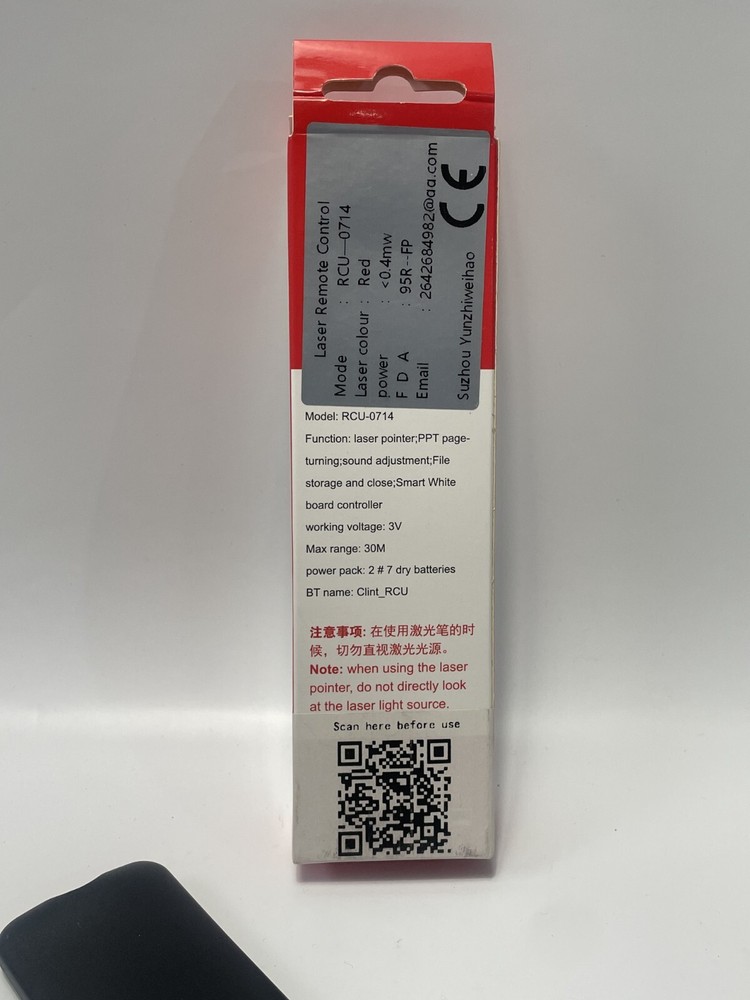 Laser Remote Control Demo Remote C Wireless Presenter Laser Pointer Page BT