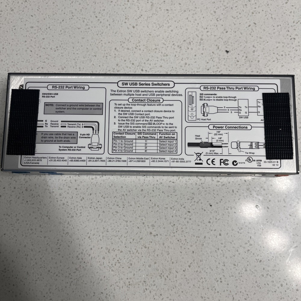 Extron SW 2 USB RS-232 USB Switcher Unit