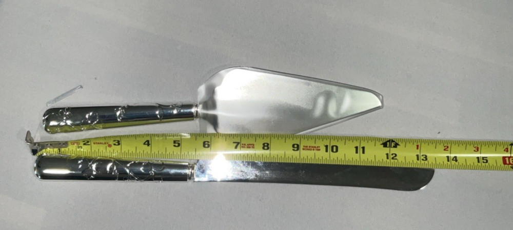 Martha Stewart Collection Silver Plated 2 Piece Cake Server Set