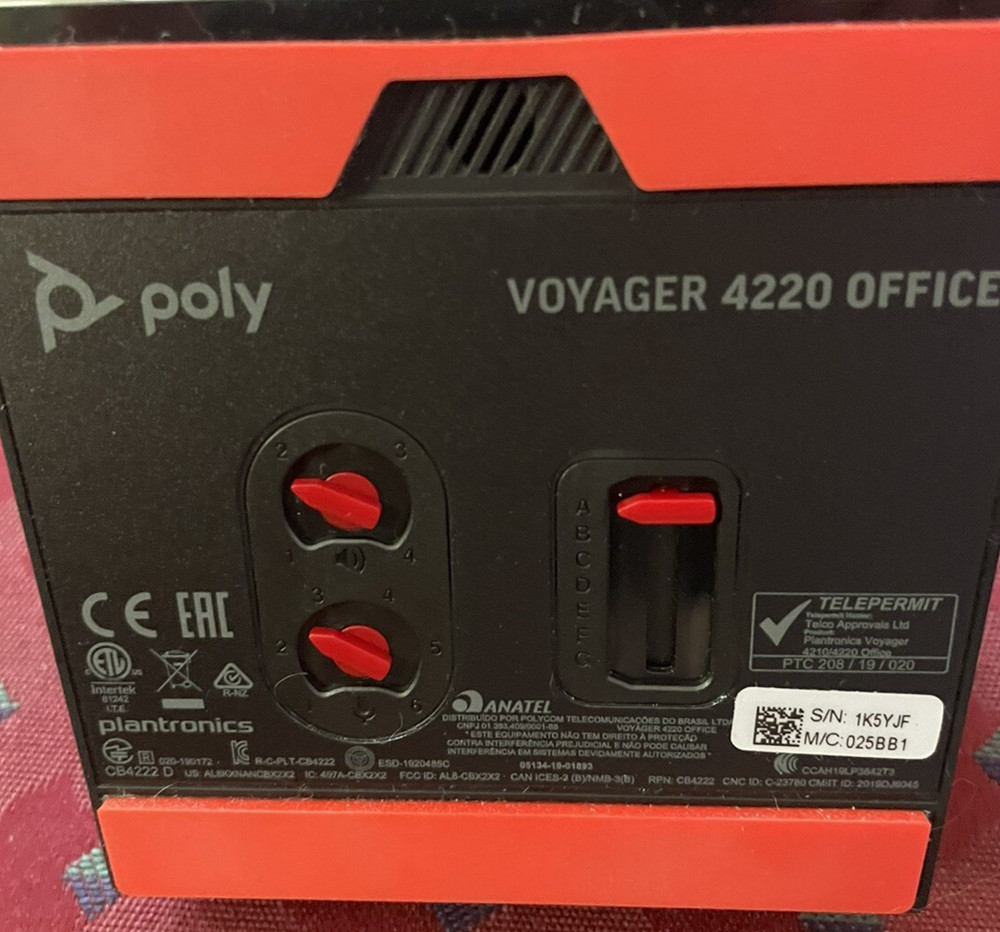 Poly Plantronics Voyager 4220 Office Stereo Wireless Headset