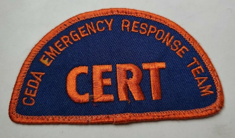 CERT Emergency Response Team Embroidered Patch 4 Inches Wide