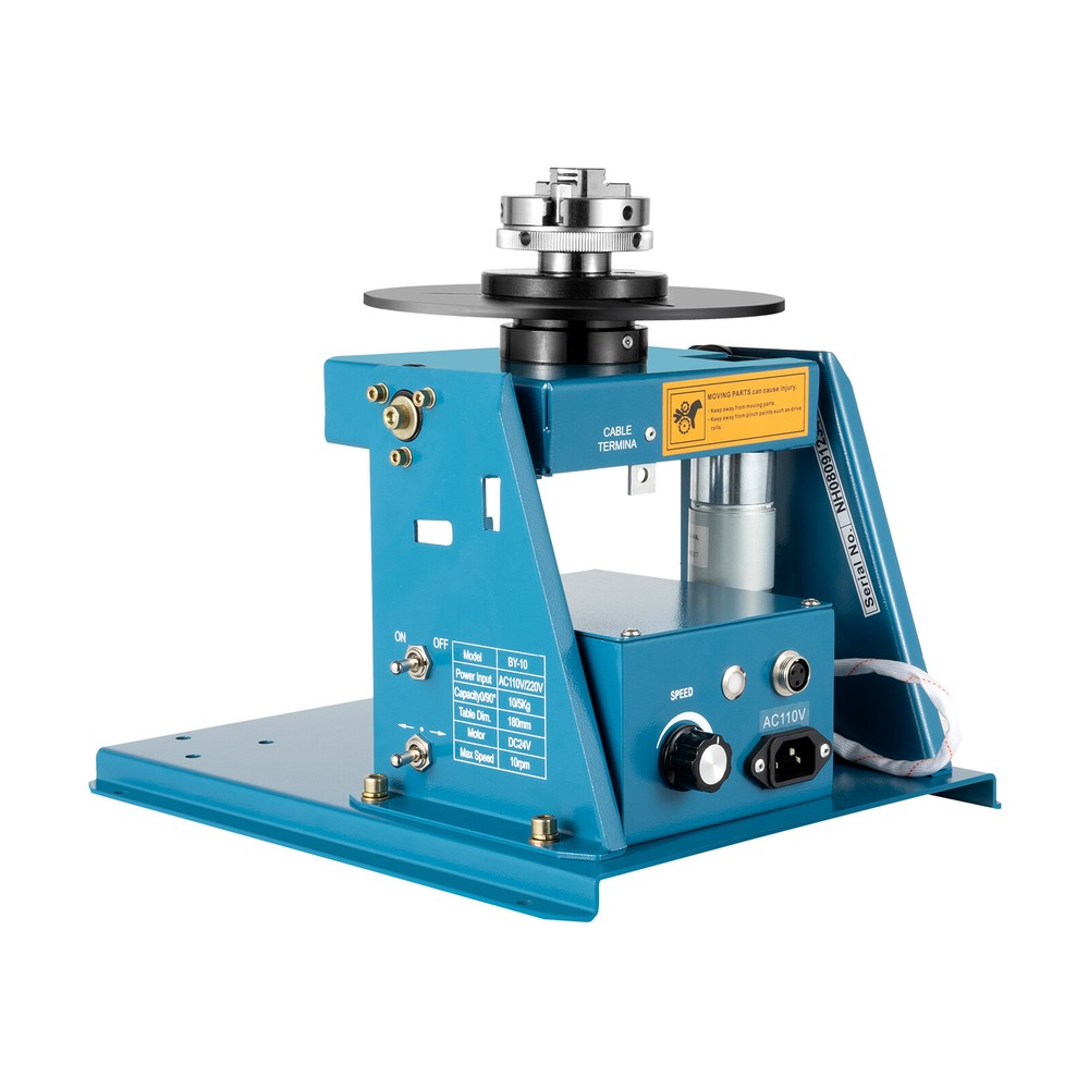 Rotary Welding Positioner Table with Adjustable Speed and Tilting Angle