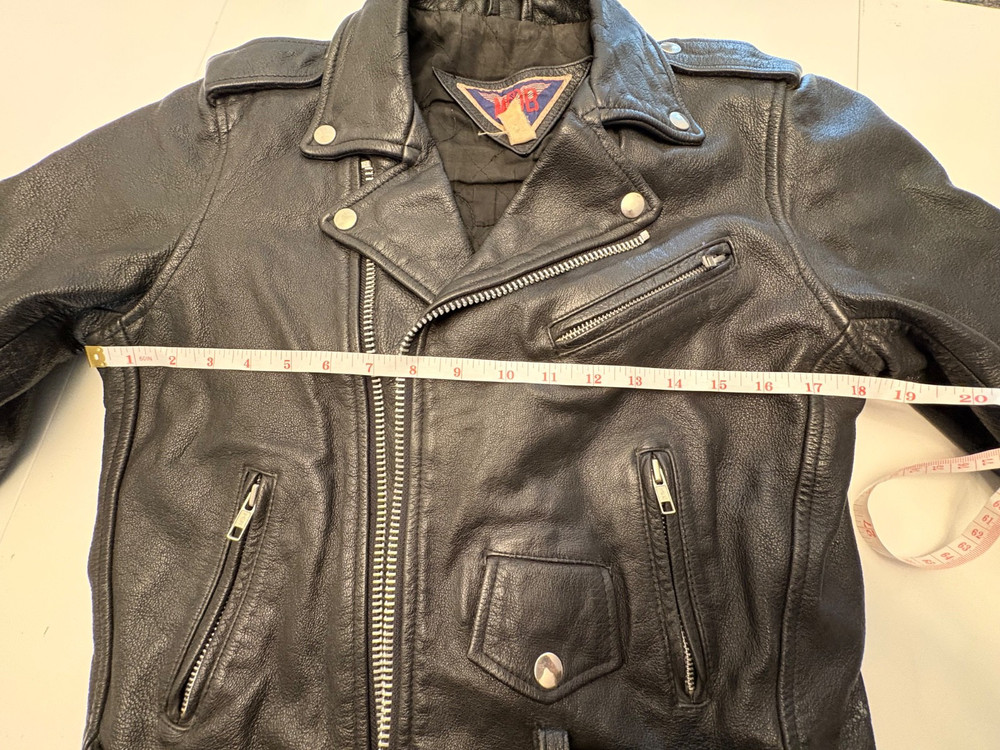 Harley Eagle Patch Leather Biker Jacket (aftermarket)