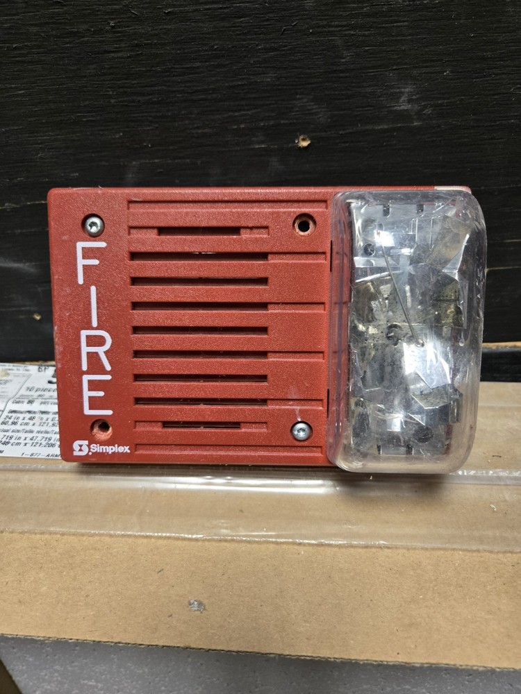 Simplex 4903-9219 Fire Alarm Horn Strobe Wall Red