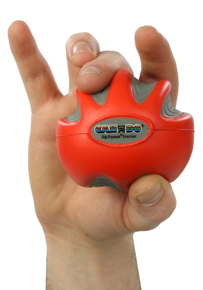 Cando-29860 Digi-Squeeze Hand Exerciser, Medium, Red: Light