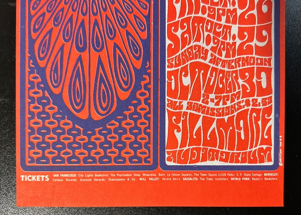 1966-FILLMORE BG-34 POSTCARD-REPRINT-CAPTAIN BEEFHEART & HIS MAGIC BAND-W.WILSON