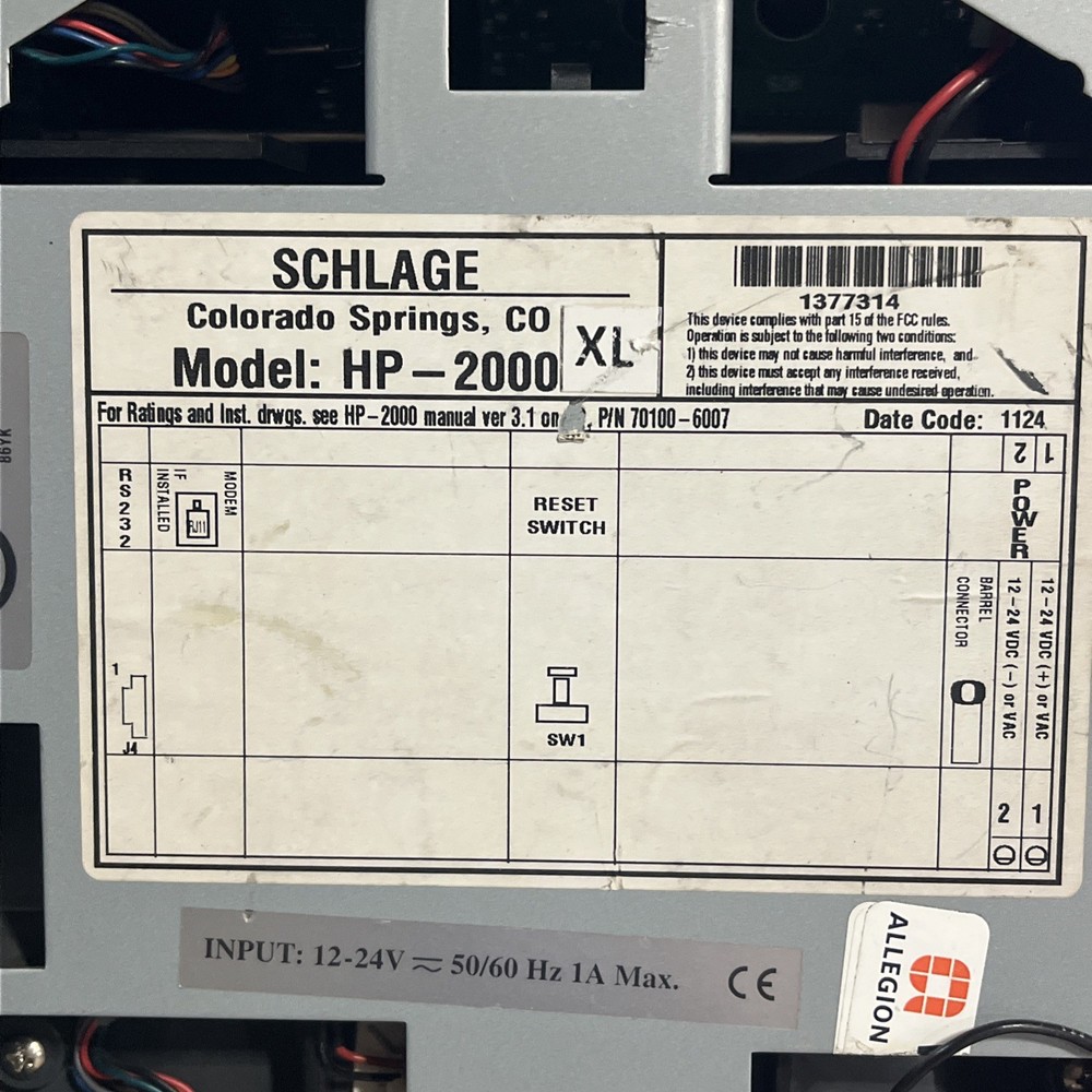 SCHLAGE HANDPUNCH 2000-XL