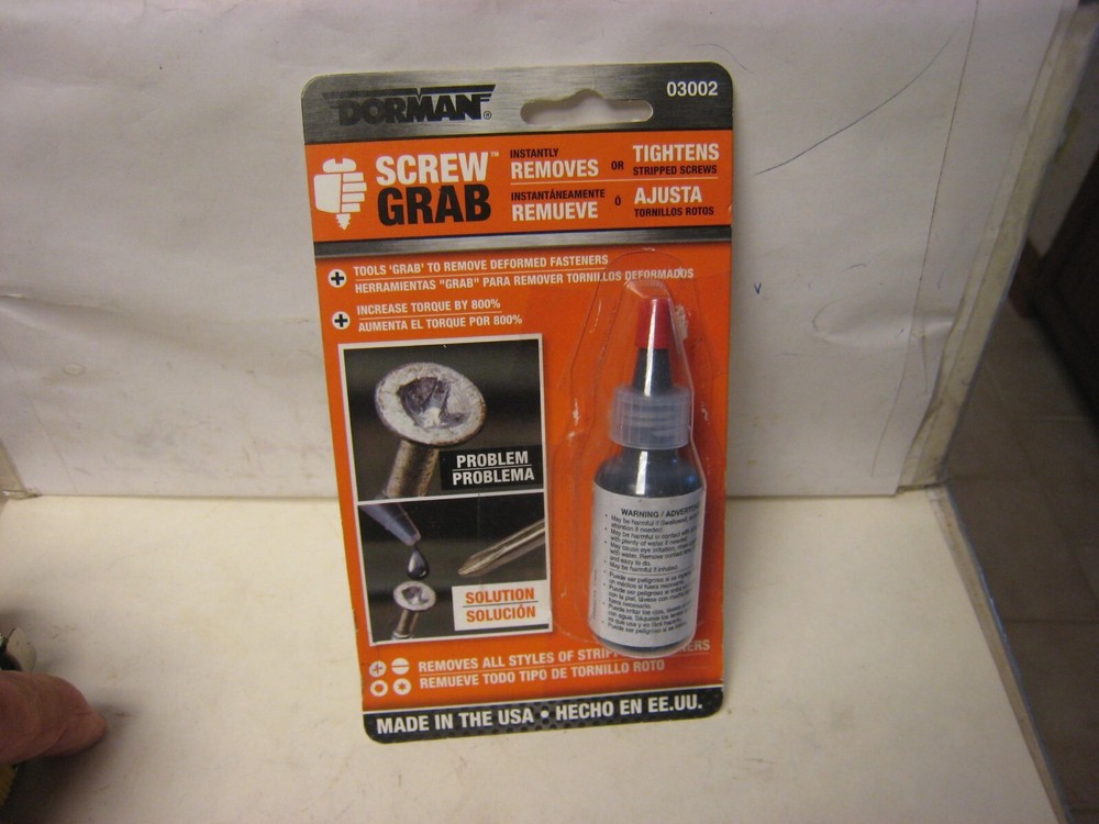 Dorman 03002 Screw Grab Fastener Repair Solution open package