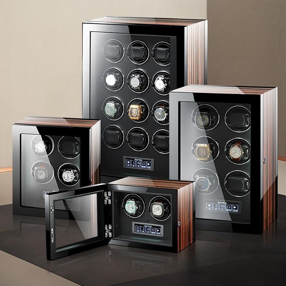 Premium Automatic 2 Watch Winder with Touch Screen by Aevitas