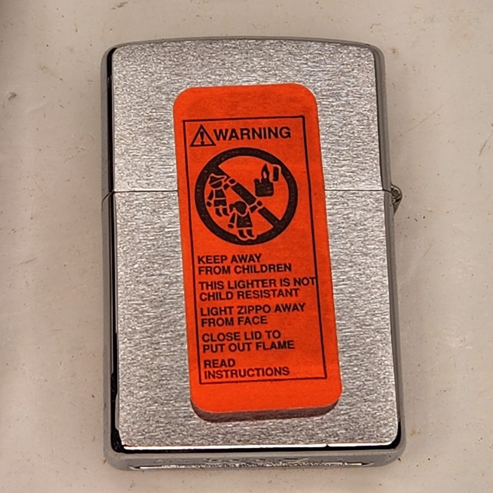 1998 Zippo Lighter Custom Brand Yellow Red C E - New
