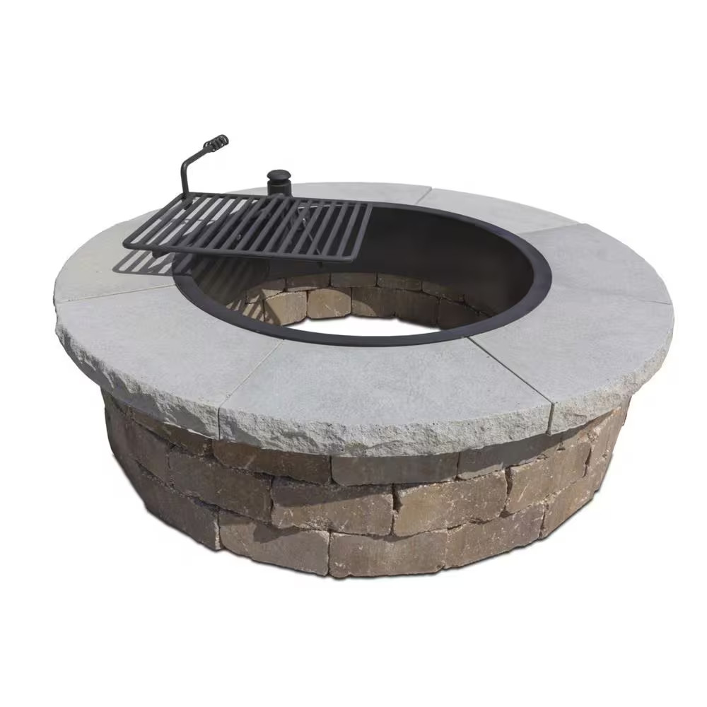 52 In. Grand Fire Pit Chiseled Cap