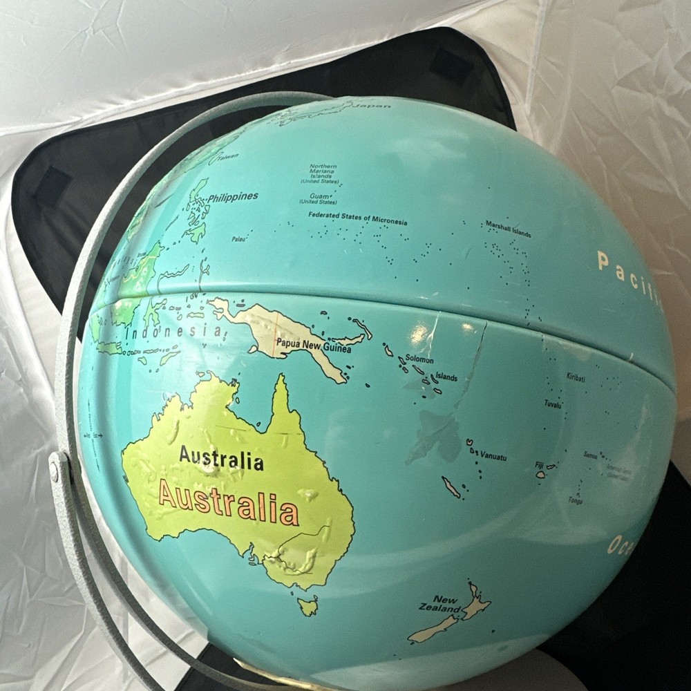 NYSTROM FIRST GLOBE 16" Double Axis Contoured Relief Globe # 3147