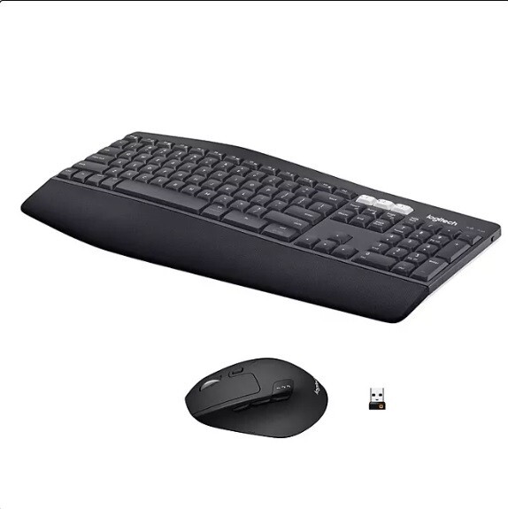Logitech - MK850 Performance Full-size Wireless Keyboard and Mouse Combo for ...