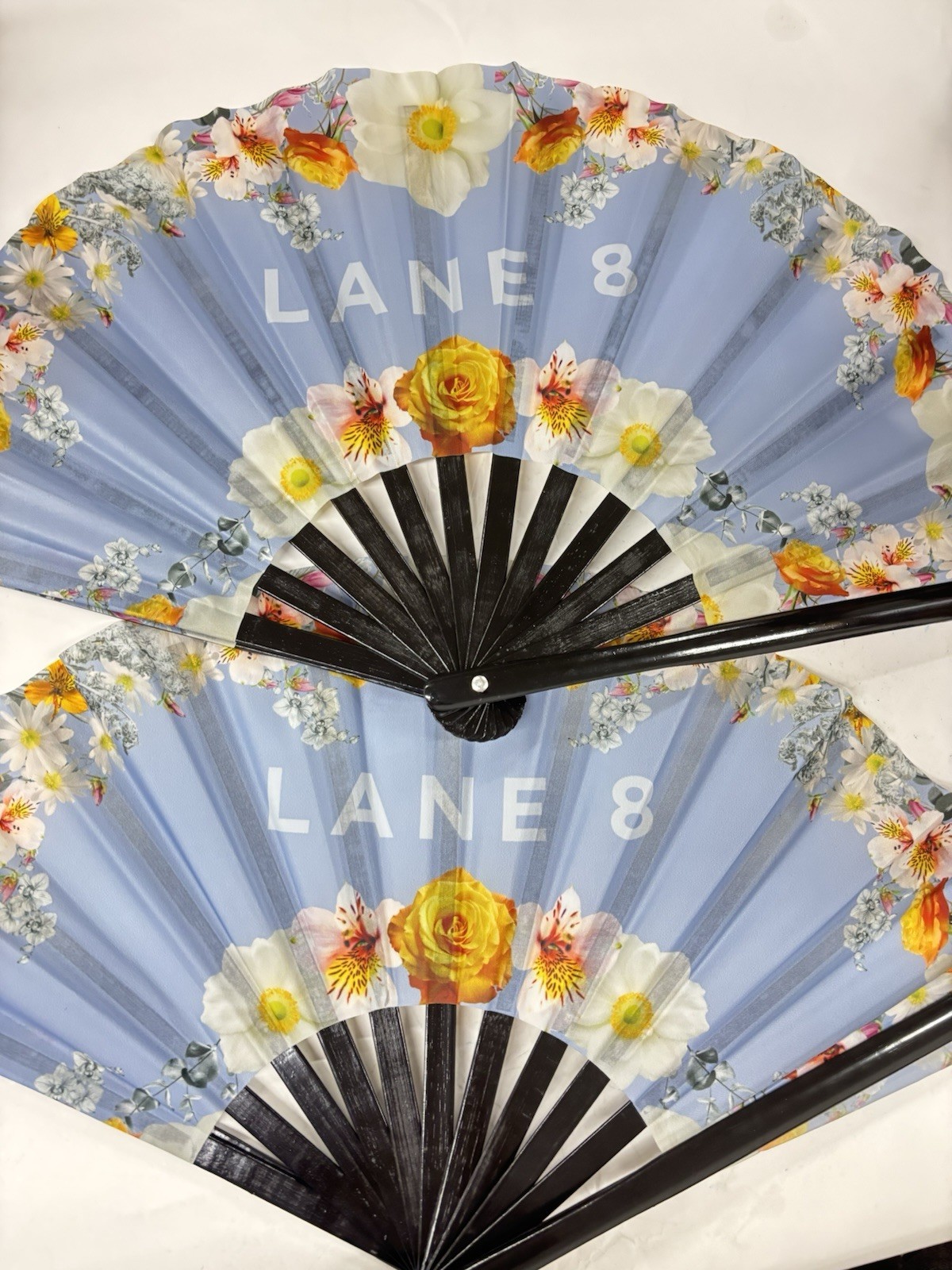 Lot of 2 Lane 8 EDM DJ Summer Gatherings 2024 Tour Floral Folding Hand Fans