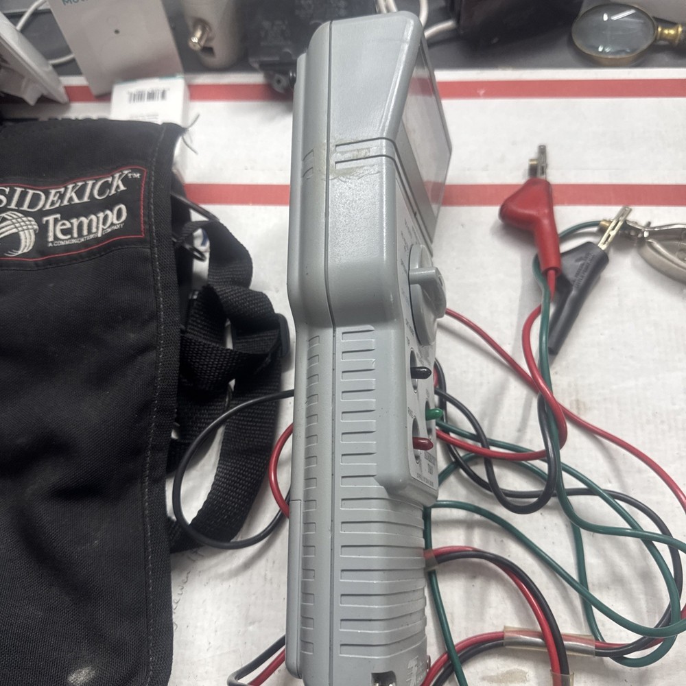 TEMPO SIDEKICK T&N TESTER W/CABLES & CASE (TESTED) SHIPS FAST