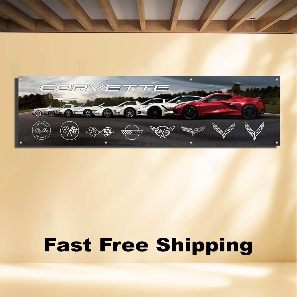 CORVETTE 2'X8' BANNER FLAG