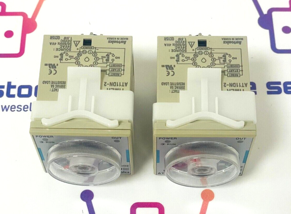AUTONICS AT11DN-2 Multi Function Analog Timer ( Lot Of 2 Pcs )