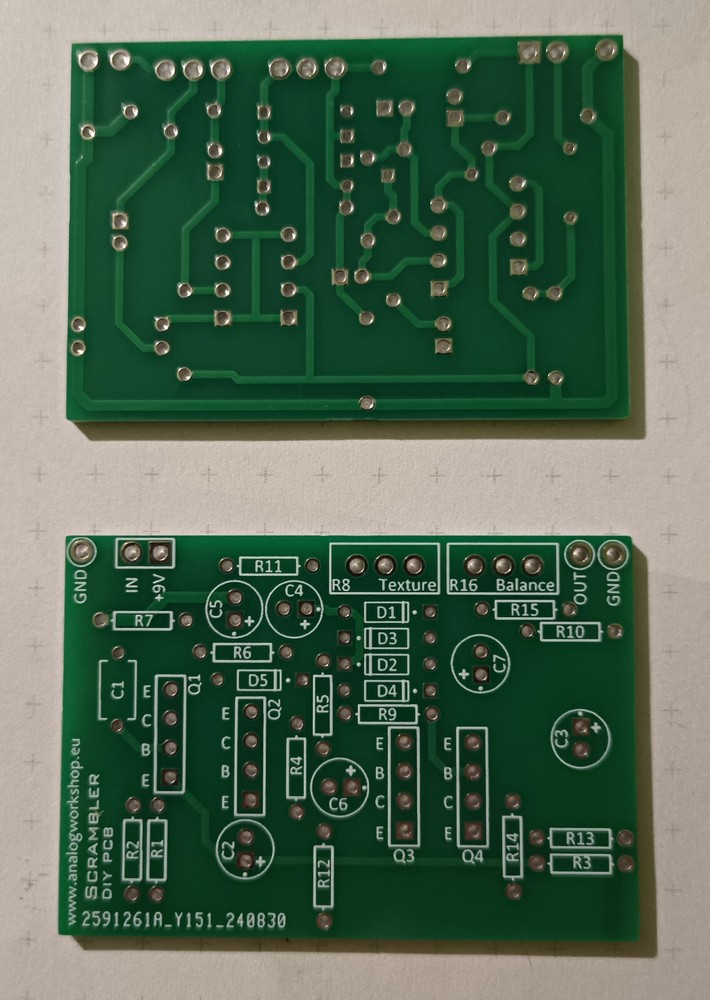 Scrambler - distortion / octave pedal - DIY PCB guitar