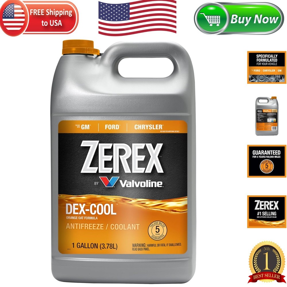 Zerex Antifreeze Concentrate 1 Gallon - Protects Against Engine Failure Risks