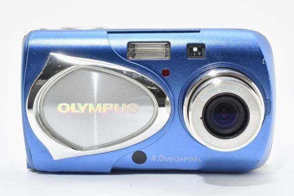 OLYMPUS μ-30 DIGITAL Blue Compact Digital Camera Tested Working Japan