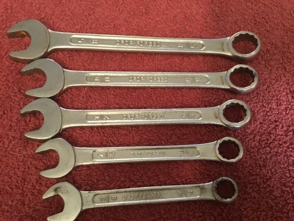 (5) Drop Forged Combanation wrenches