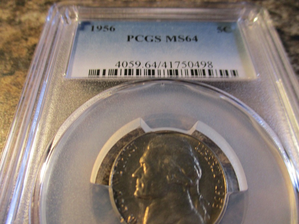 1956 JEFFERSON NICKEL - PCGS MS64   0498