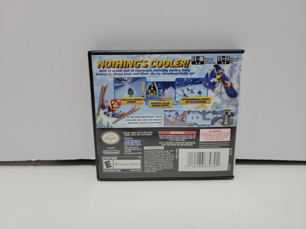 Mario & Sonic Olympic Winter Games (Replacement Case & Manual)