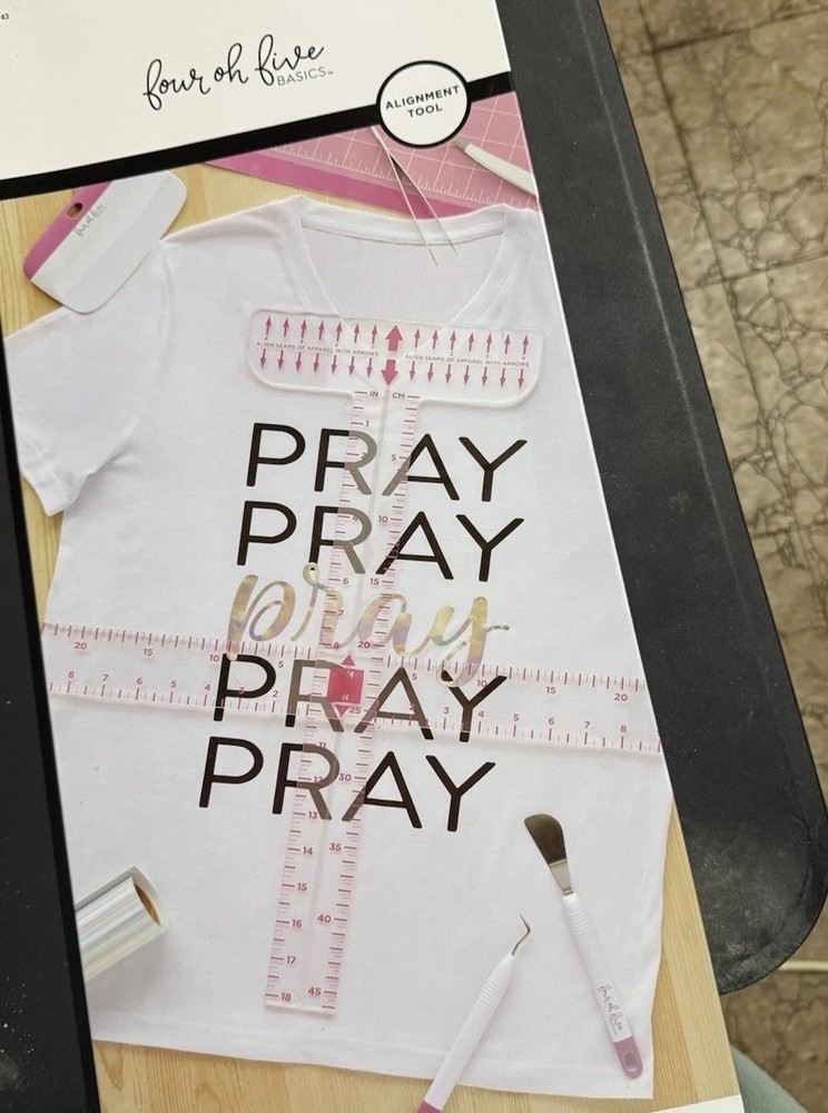 T-Shirt Alignment Tool Ruler Centering Guide