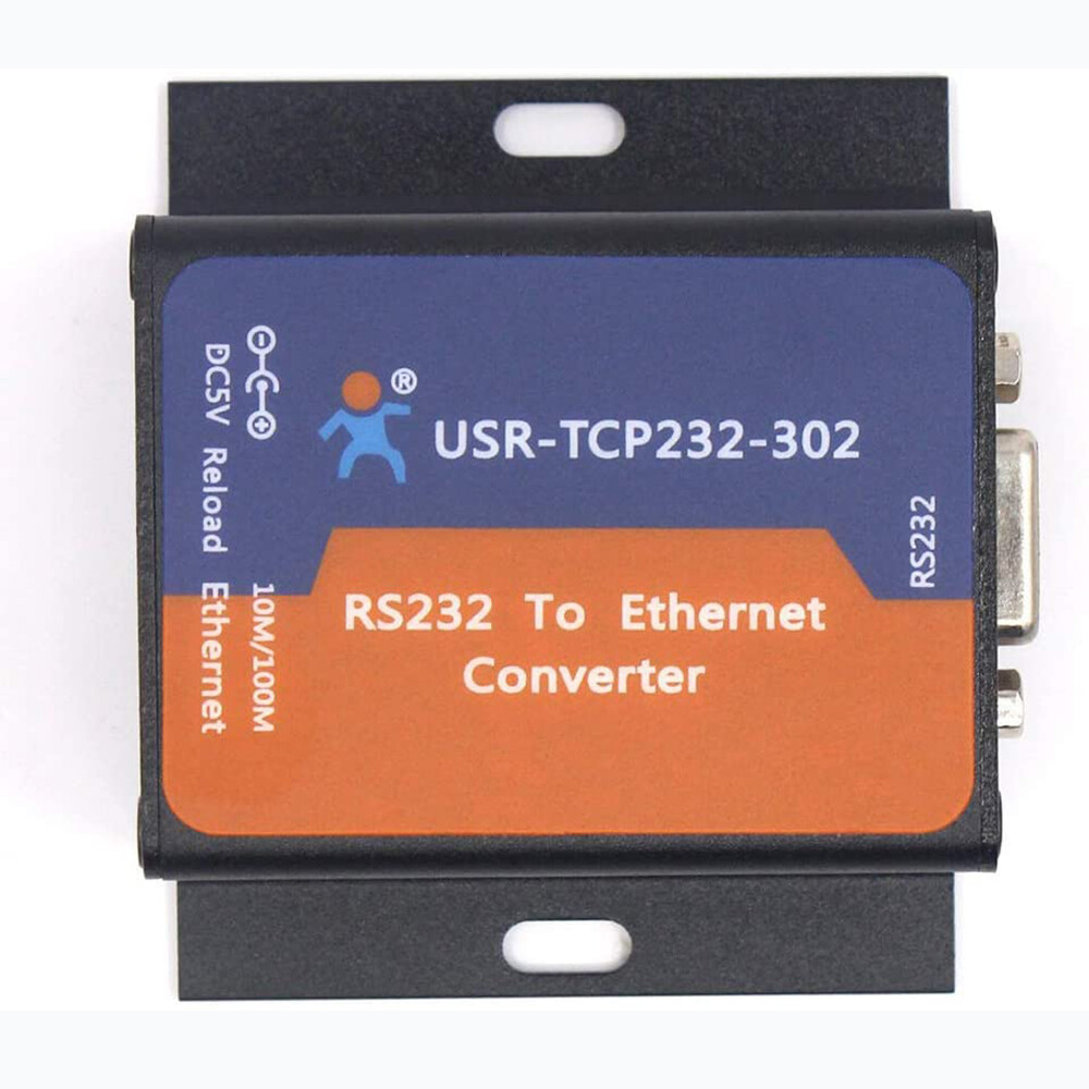 Tiny Size Serial RS232 to Ethernet TCP IP Server Converter Module Support DHCP