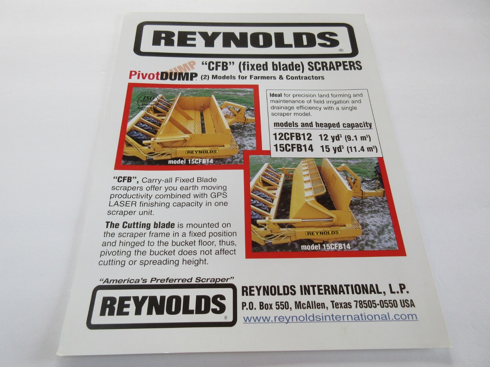 Reynolds CFB Scraper Brochure 2 page
