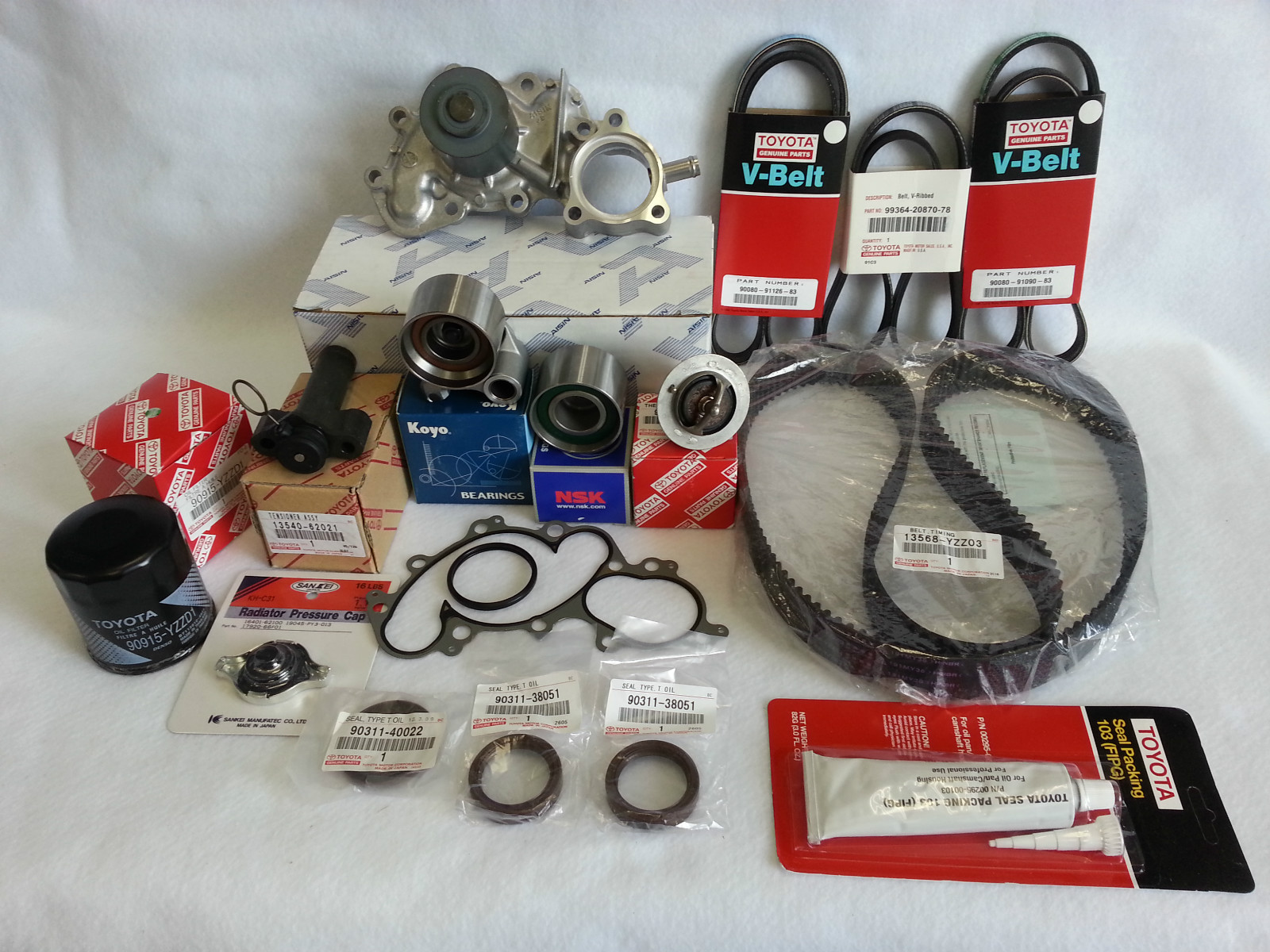 GENUINE TIMING BELT & WATER PUMP MASTER KIT for 96-00 TOYOTA 4Runner Tundra 3.4L