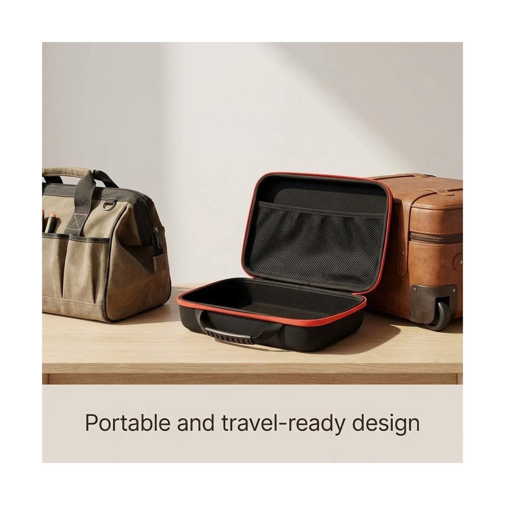 QWORK Compact Tool Storage Case 33×22.5×9cm – Shock‑Resist