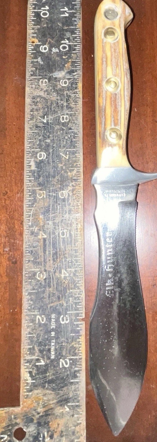 Olsen Knife Co. Elk-Hunter 2700-E Germany. 6” Sharpened Blade, Antler Handle