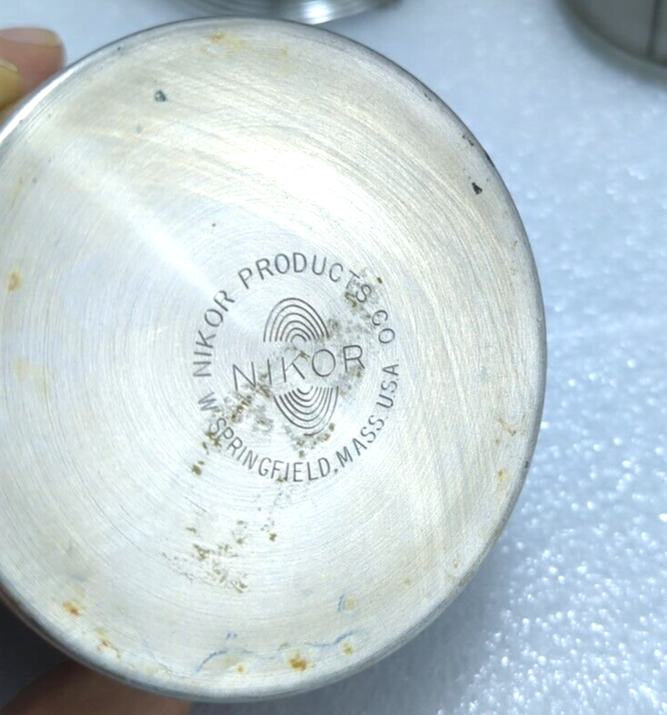 Nikor stainless steel developing tank w/solid cap, 12.5" with (8) 35mm reels
